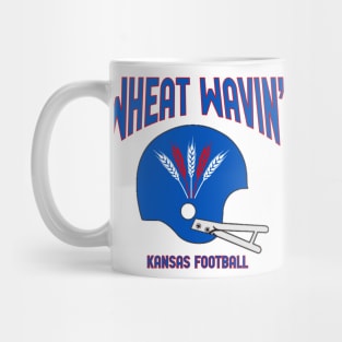 Wheat Wavin KU Football Mug